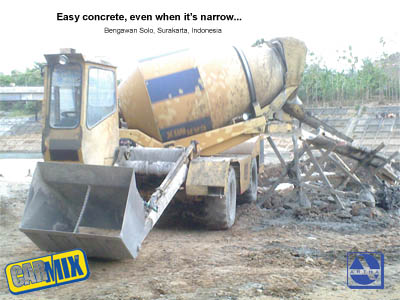 carmix, easy concrete when it is narrow